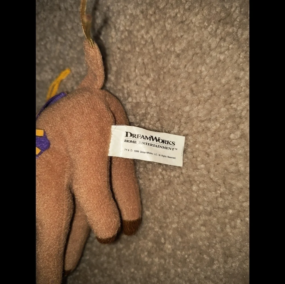 Plush Camel Toy with Purple Saddle vintage 1990s Moses Prince of Egypt collector